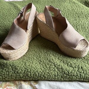 Marc Fisher Tan Espadrille sandals